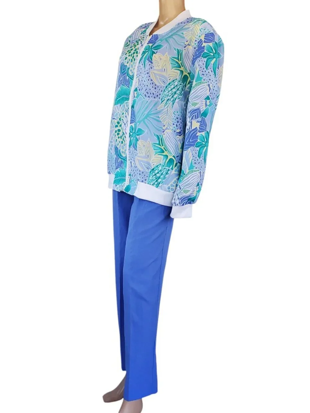 Vintage Cricket Lane Women's XL 3 Pc Resortwear Floral Jacket & Pants Set